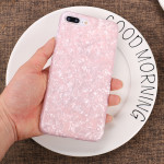 Wholesale iPhone 8 Plus / 7 Plus IMD Dream Marble Fashion Case (Rose Pink)